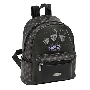Safta K-Pop Demon Hunters Song Mini Mochila - Bolsillo Frontal y Lateral - Cremallera - Hombreras Ajustables - Asa Superior - Compacta y Ligera - 24x2