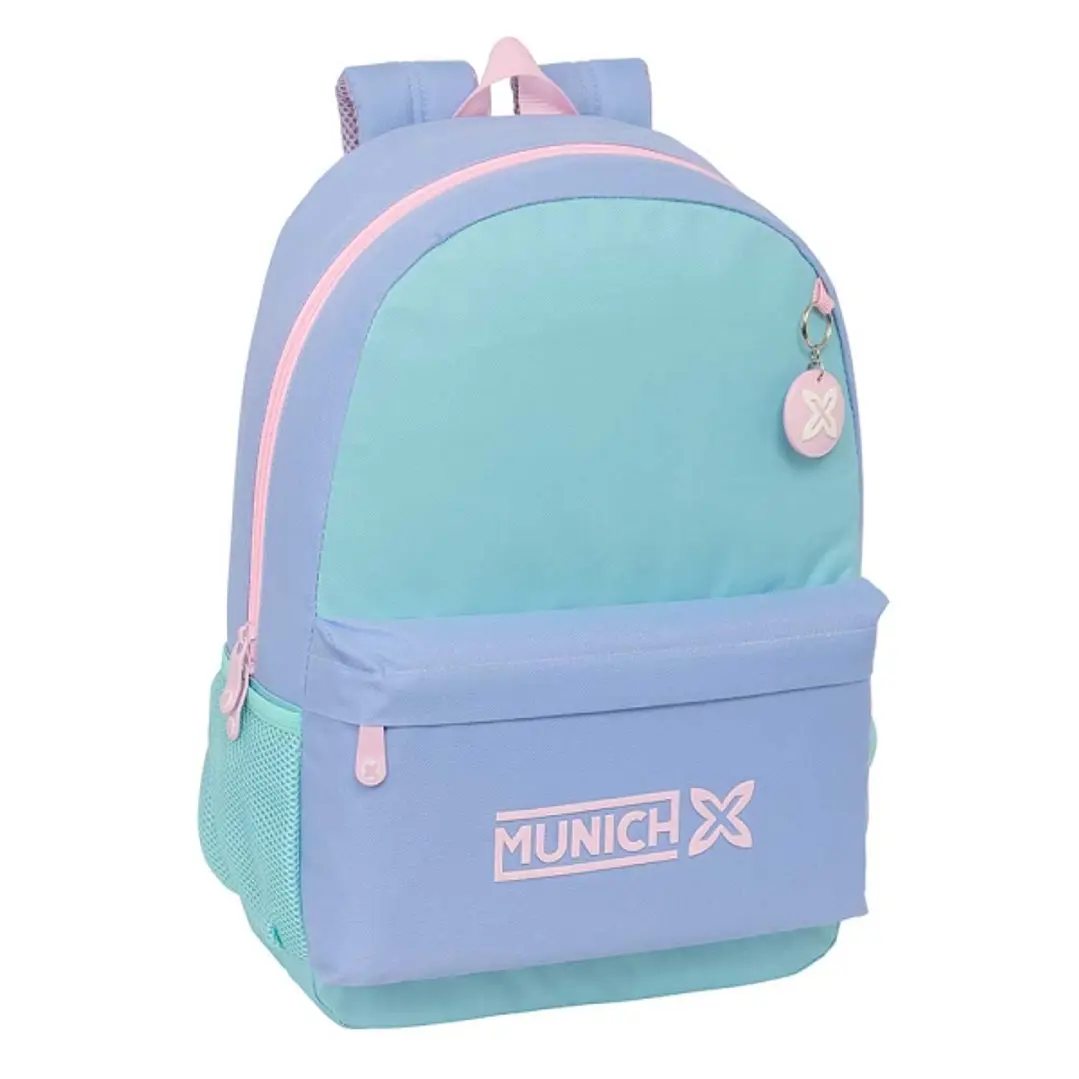 Safta Munich Mellow Mochila Adaptable a Carro - Bolsillos Laterales - Doble Tirador - Acolchada y Ergonomica - Asa Superior - 19L - 300x140x460mm - Co 1