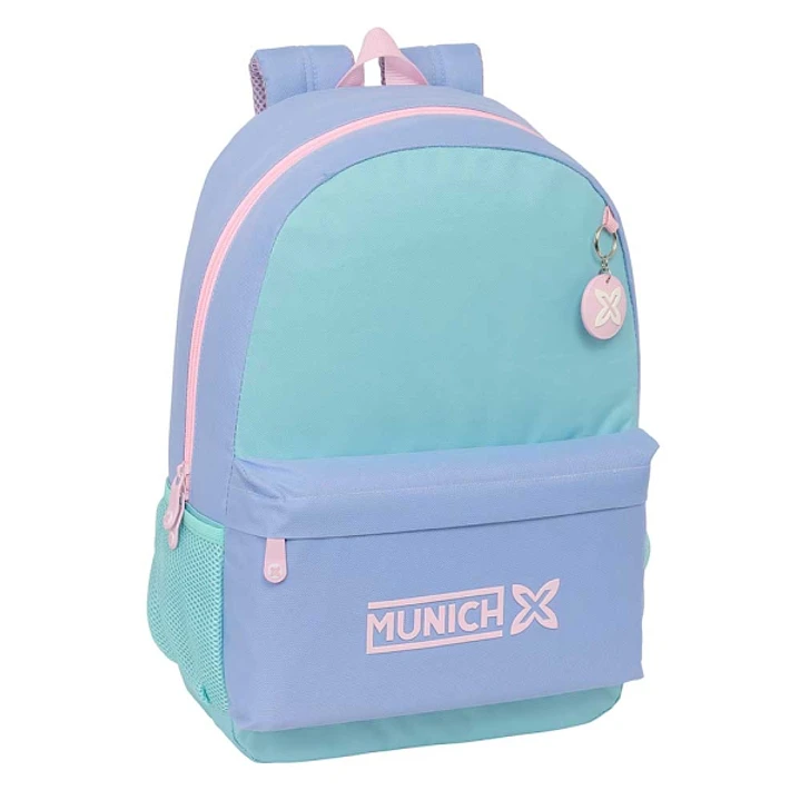 Safta Munich Mellow Mochila Adaptable a Carro - Bolsillos Laterales - Doble Tirador - Acolchada y Ergonomica - Asa Superior - 19L - 300x140x460mm - Co 1