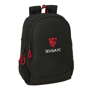 Safta Sevilla FC Mochila - 23L - Adaptable a Carro - Espalda Acolchada - Portabotellas - Cremallera con Doble Tirador - Asa de Mano - Hombreras Ergono