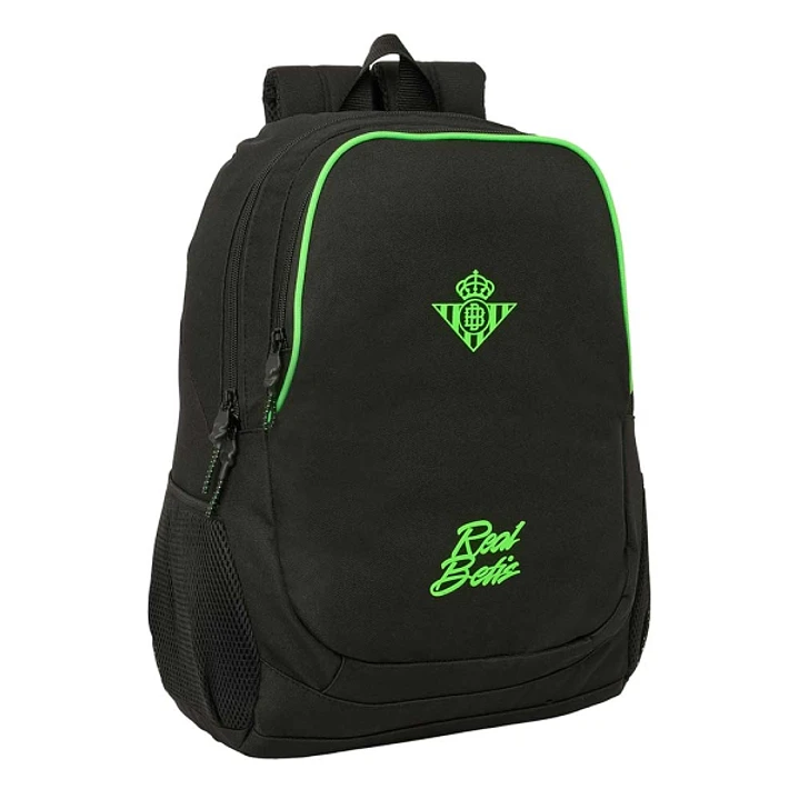 Safta Real Betis Balompie Mochila - 23L - Adaptable a Carro - Espalda Acolchada - Portabotellas - Cremallera con Doble Tirador - Asa de Mano - Hombrer 1