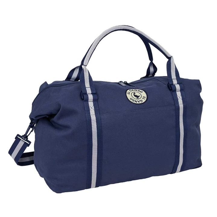Safta el Ganso Jeans Bolsa de Fin de Semana - Bandolera Ajustable - Bolsillo Frontal - Cremallera Bidireccional - Asas de Mano - 50x29x22cm - Color Az 1