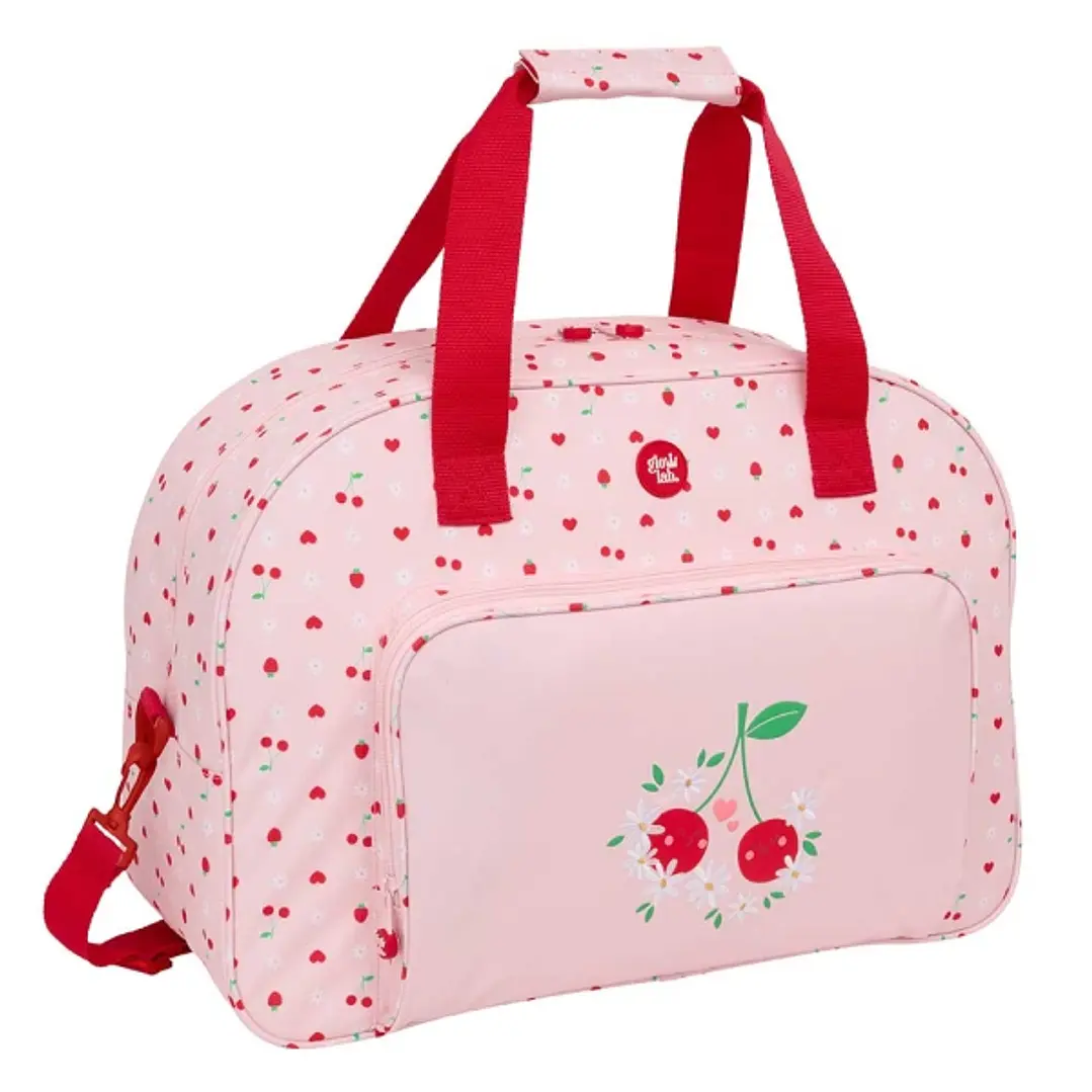 Safta Glowlab Frutitas Bolsa de Deporte - Bolsillo Frontal - Bandolera Ajustable - Doble Cremallera - Base con Tacos - Fondo Extraible - Material Reci 1