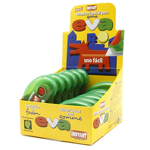 Instant Roller de Adhesivo Especial para Goma EVA - Aplicacion Limpia y Facil - Pegado Instantaneo - Sin Disolventes
