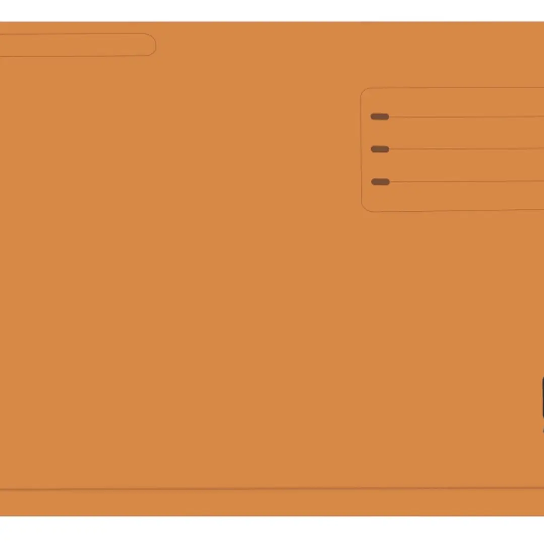 Gio By Elba Subcarpeta con Bolsa y Solapa Folio Naranja - Resistente Cartulina de 320gr - Bolsa y Solapa para Mayor Proteccion - Tamaño Folio para Doc 1