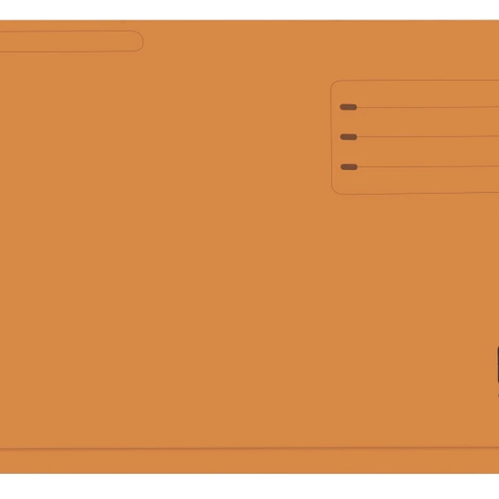 Gio By Elba Subcarpeta con Bolsa y Solapa Folio Naranja - Resistente Cartulina de 320gr - Bolsa y Solapa para Mayor Proteccion - Tamaño Folio para Doc 1