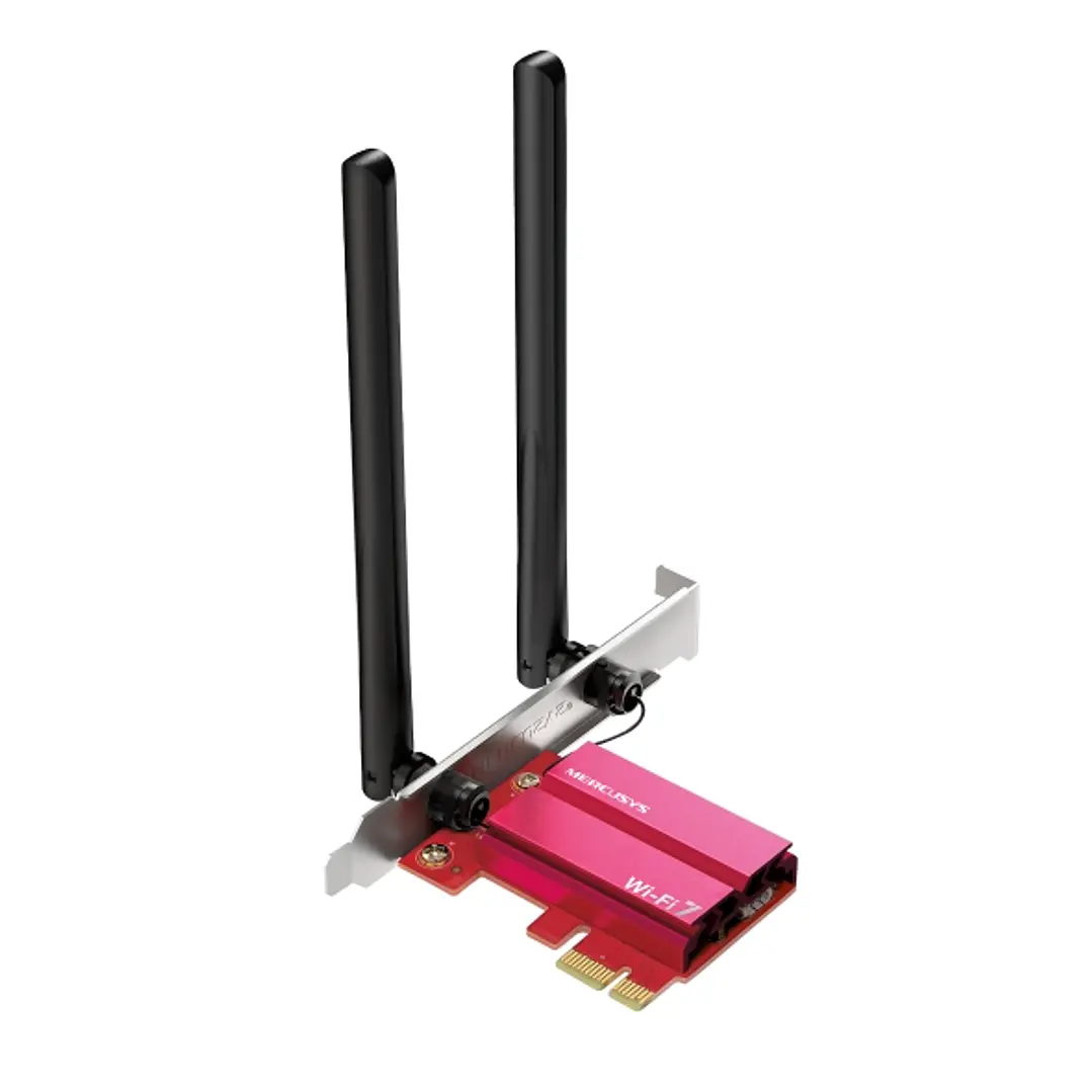Mercusys MA37BE Adaptador de Red PCIe BE6500 - WiFi 7 - Bluetooth 5.4 - 2 Antenas 1