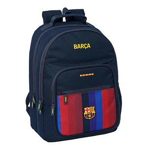 Safta F.C.Barcelona 1ª Equipacion 26/27 Mochila - Adaptable a Carro - Bolsillo Frontal - Portabotellas - Cremallera con Doble Tirador - Asa de Mano - 