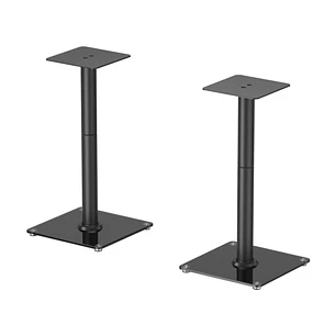 Aisens Pack Soporte Universal de Suelo para Altavoces - Carga Max. 25Kg - Altura 61cm - Color Negro