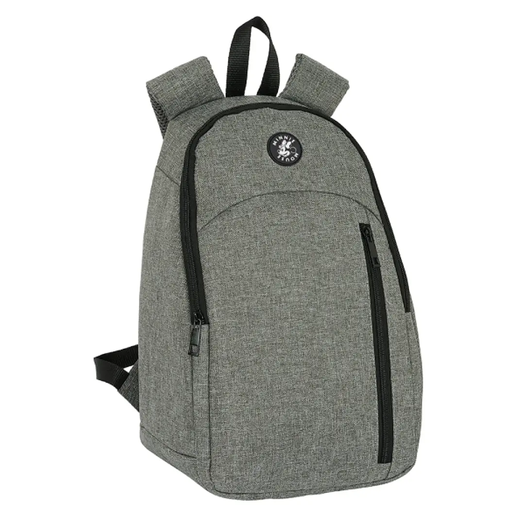 Safta Minnie Mouse Grey Mochila - Isotermica - Cremallera Doble - Bolsillo Frontal - Hombreras Acolchadas - Material Repelente - Asa Superior - 14.5L  1