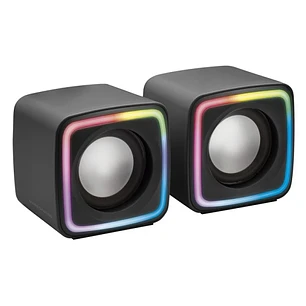 Mars Gaming MC-CUBE Minitorre Micro-ATX/Mini-ITX - Vidrio Templado Continuo Frontal y Lateral - Ventilador ARGB de 120mm - USB-C - USB 3.0 - Color Neg