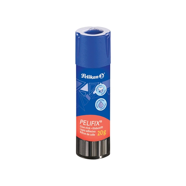 Pelikan Pelifix Pegamento en Barra de 20g - sin Disolventes - Lavable con Agua Fria - Color Blanco 1