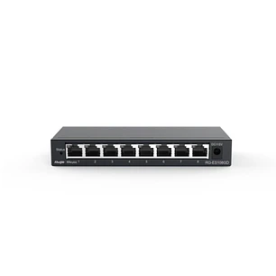 Ruijie RG-ES108GD Switch No Gestionado - 8 Puertos - Velocidad hasta 1Gbps - Carcasa de Acero - Color Negro