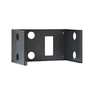 WP ROA-06603-Bu Bastidor Mural Abierto 4U - Estructura de Acero Resistente - 500x305x267mm - Color Negro