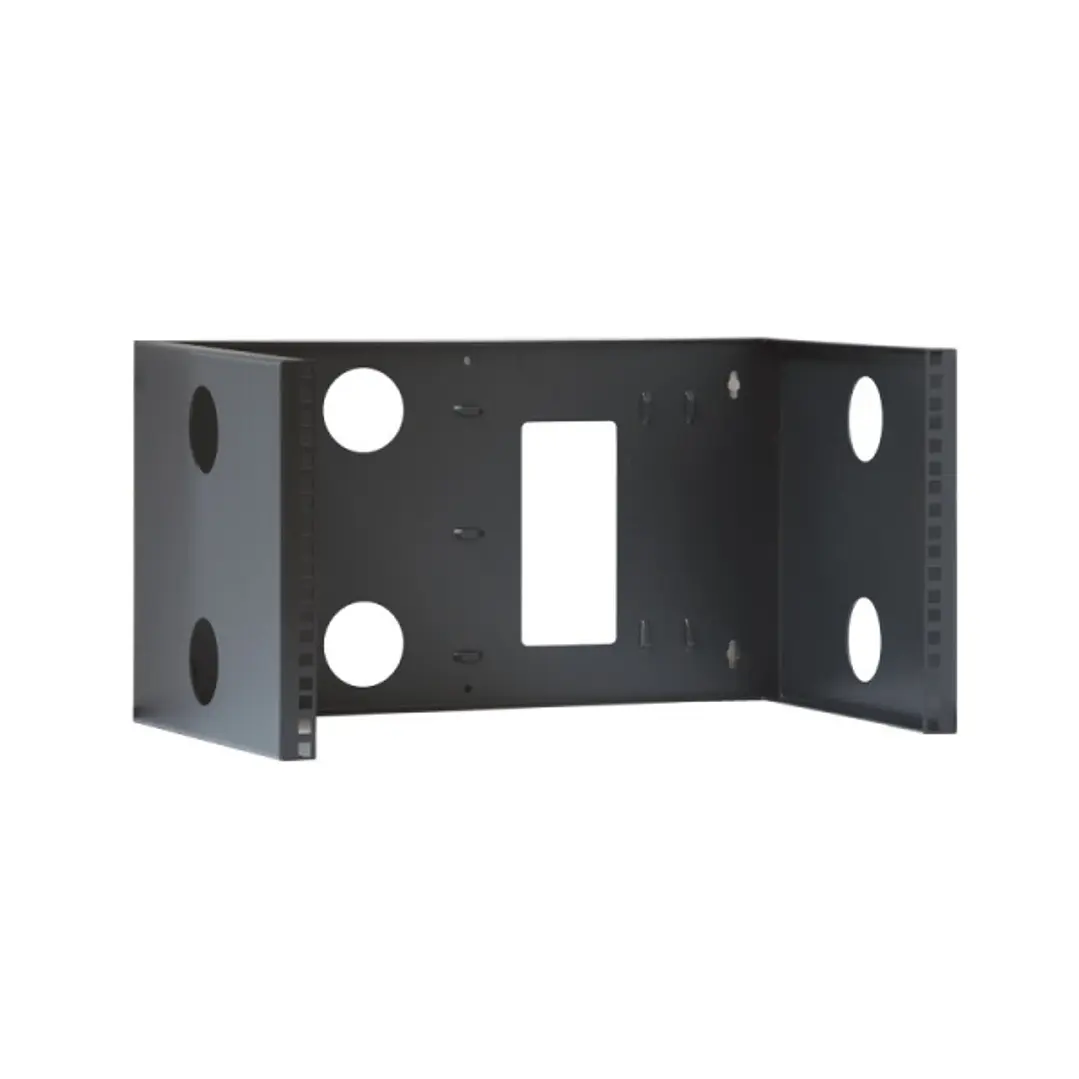 WP ROA-06603-Bu Bastidor Mural Abierto 4U - Estructura de Acero Resistente - 500x305x267mm - Color Negro 1