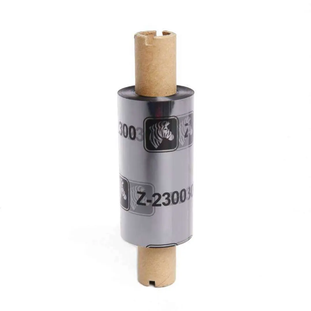 Zebra ZipShip 2300 Pack de 12 Cintas de Transferencia Termica Original - Cintas de Cera - Nucleo 12.7mm, Ancho 64mm, Longitud 74m 1