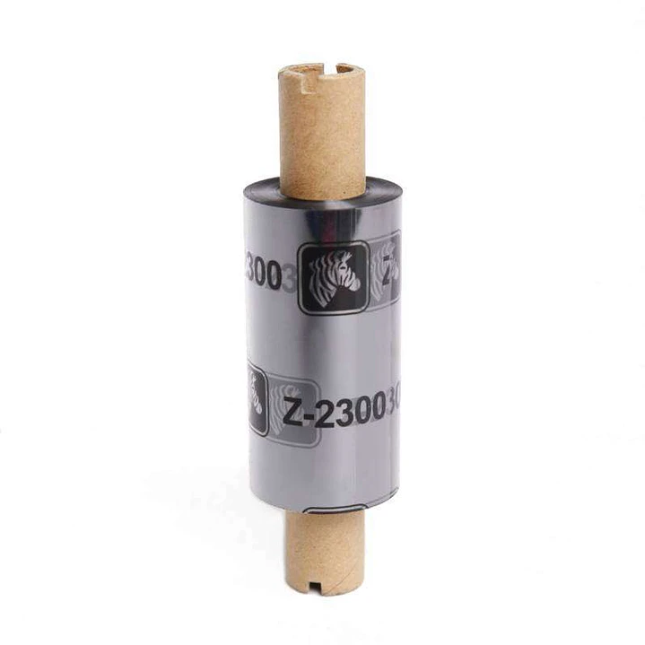 Zebra ZipShip 2300 Pack de 12 Cintas de Transferencia Termica Original - Cintas de Cera - Nucleo 12.7mm, Ancho 64mm, Longitud 74m 1