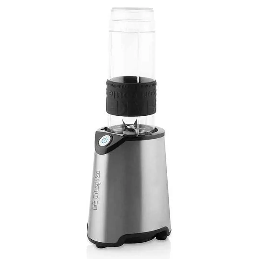 Orbegozo BV 7500 Blend&Go - Batidora de Vaso con 300W de Potencia y Cuchillas de Titanio - Incluye 2 Vasos con Boquilla Antigoteo y Asa de Transporte  1