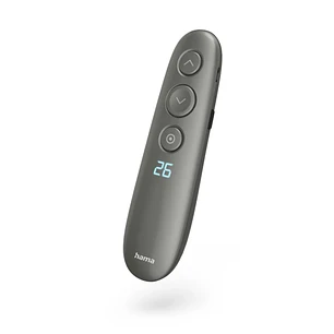 Hama Spot Pointer V2 Presentador de Diapositivas - Puntero Laser Rojo - Pantalla Digital - Recargable - Autonomia de 3 Meses - Alcance 20m - USB-A con