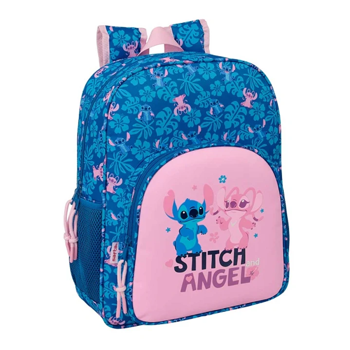 Safta Stitch Lio Mochila - 15L - Adaptable a Carro - Bolsillo Frontal - Portabotellas - Cremallera con Doble Tirador - Asa de Mano - Hombreras y Espal 1
