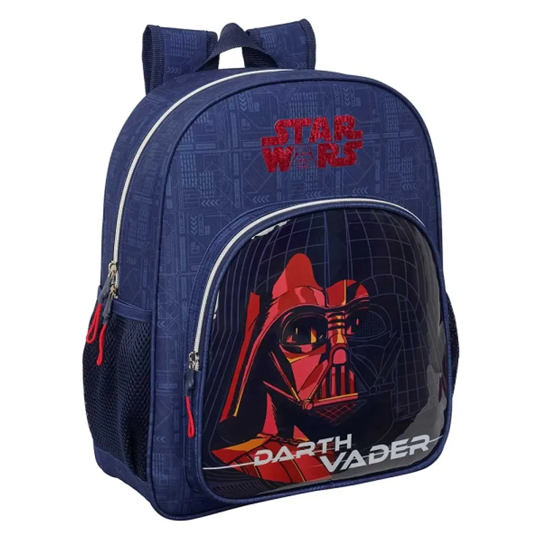 Safta Star Wars Mochila - 15L - Adaptable a Carro - Bolsillo Frontal - Portabotellas - Cremallera con Doble Tirador - Asa de Mano - Hombreras y Espald 1