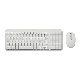 Logitech MK250 Compact Bluetooth Wireless Combo Pack Inalambrico + Raton - Uso Ambidiestro - Indicadores Led - Color Blanco