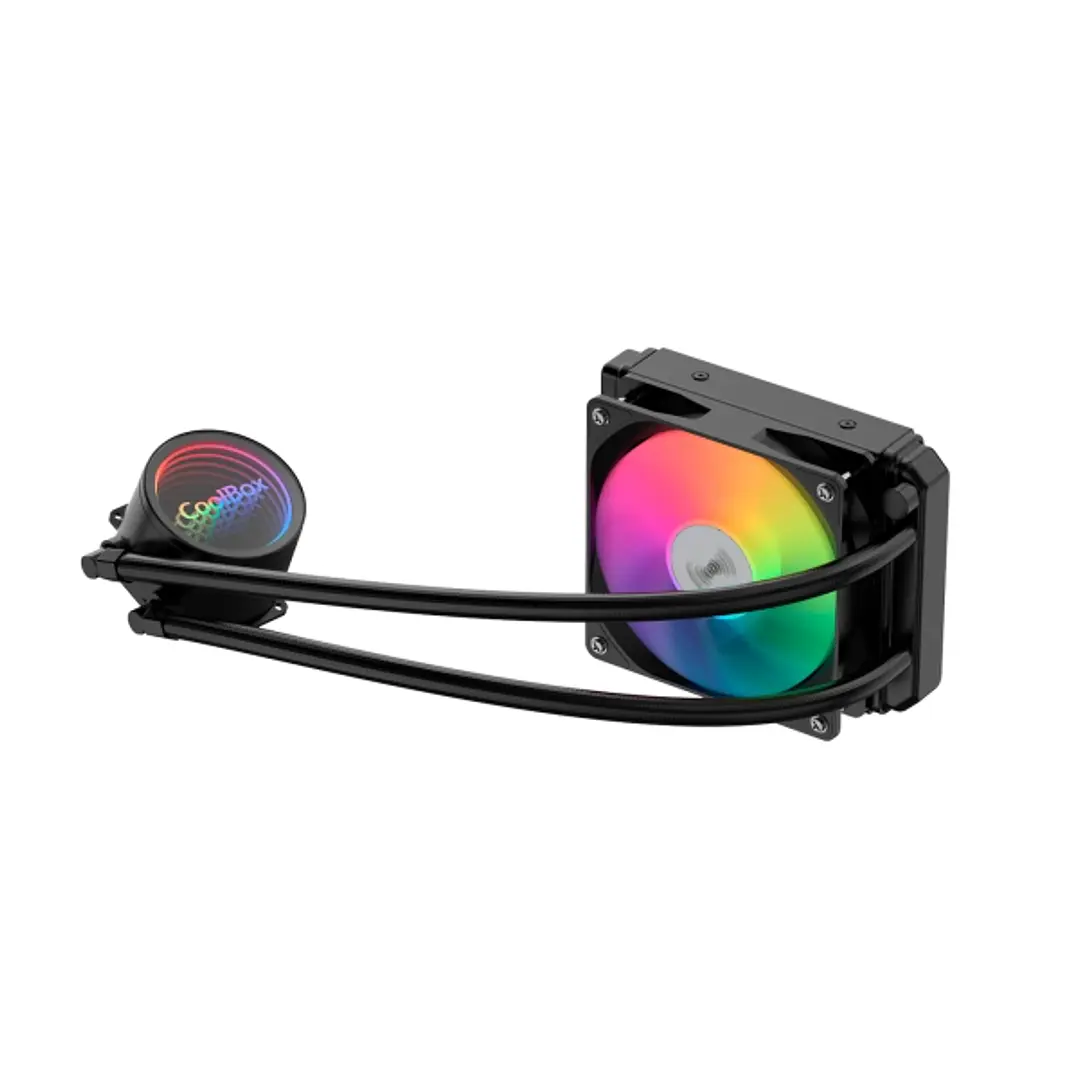 Coolbox Infinite Liquid120 Kit de Refrigeracion Liquida - ARGB - TDP 180W - Compatibilidad Universal - Color Negro 1