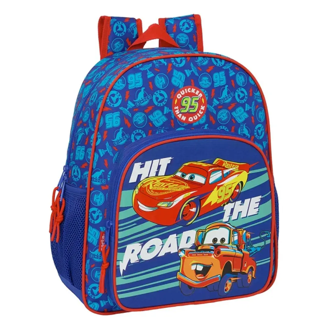 Safta Cars Mochila - Adaptable a Carro - Bolsillos Laterales - Doble Tirador - Hombreras Acolchadas - Asa Superior - 15L - 320x120x380mm - Color Azul 1