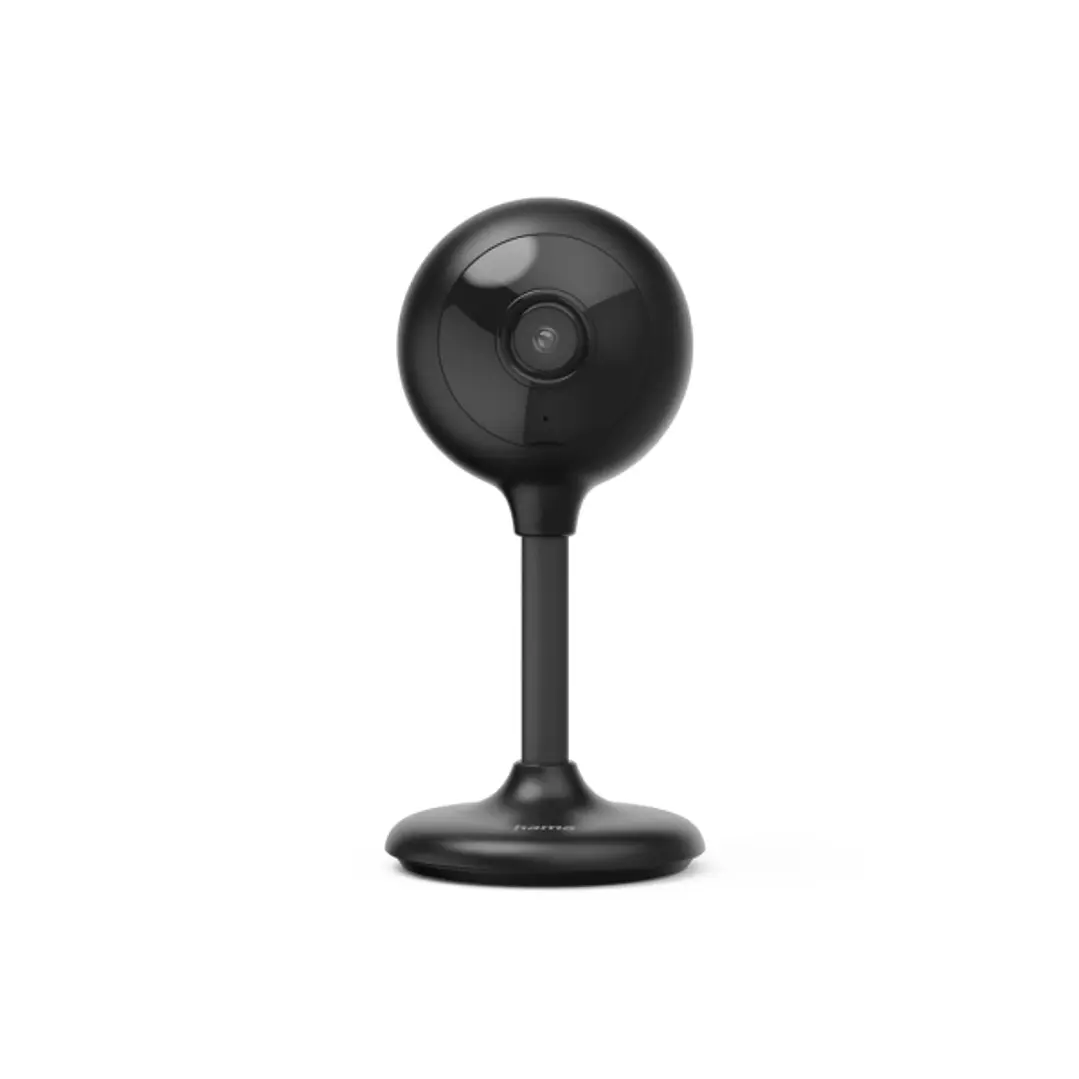 Hama Camara de Vigilancia Inteligente con Microfono - Vision Nocturna - Cable 1m - Luz LED - Ideal para Mascotas - Asistente de Voz - WiFi - 2.4GHz -  1