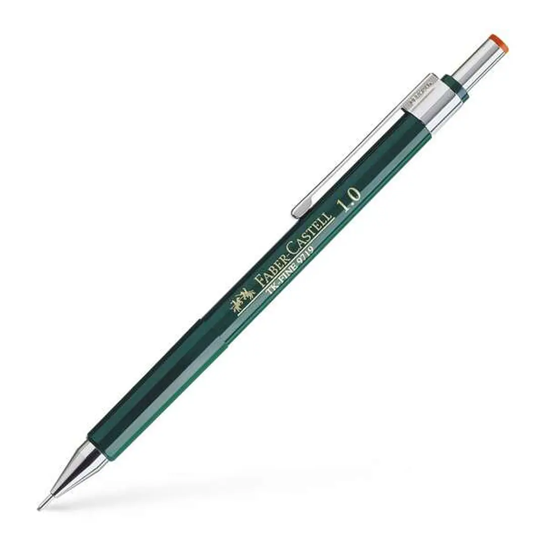 Faber-Castell TK-Fine 9713 Portaminas - Mina HB - Trazo 1mm - Goma de Borrar Integrada 1