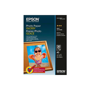 Epson Papel Fotografico Glossy A3 20 Hojas - 297x420mm - 200gr