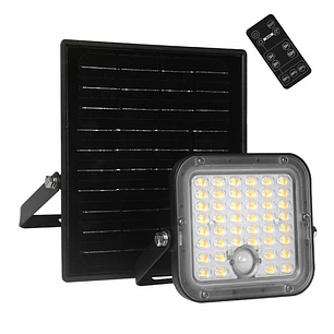 Elbat EB0573 Foco Led Solar 10W - 1500LM - CCT 3000K/6000K - Luz Calida y Fria - Sensor de Movimiento