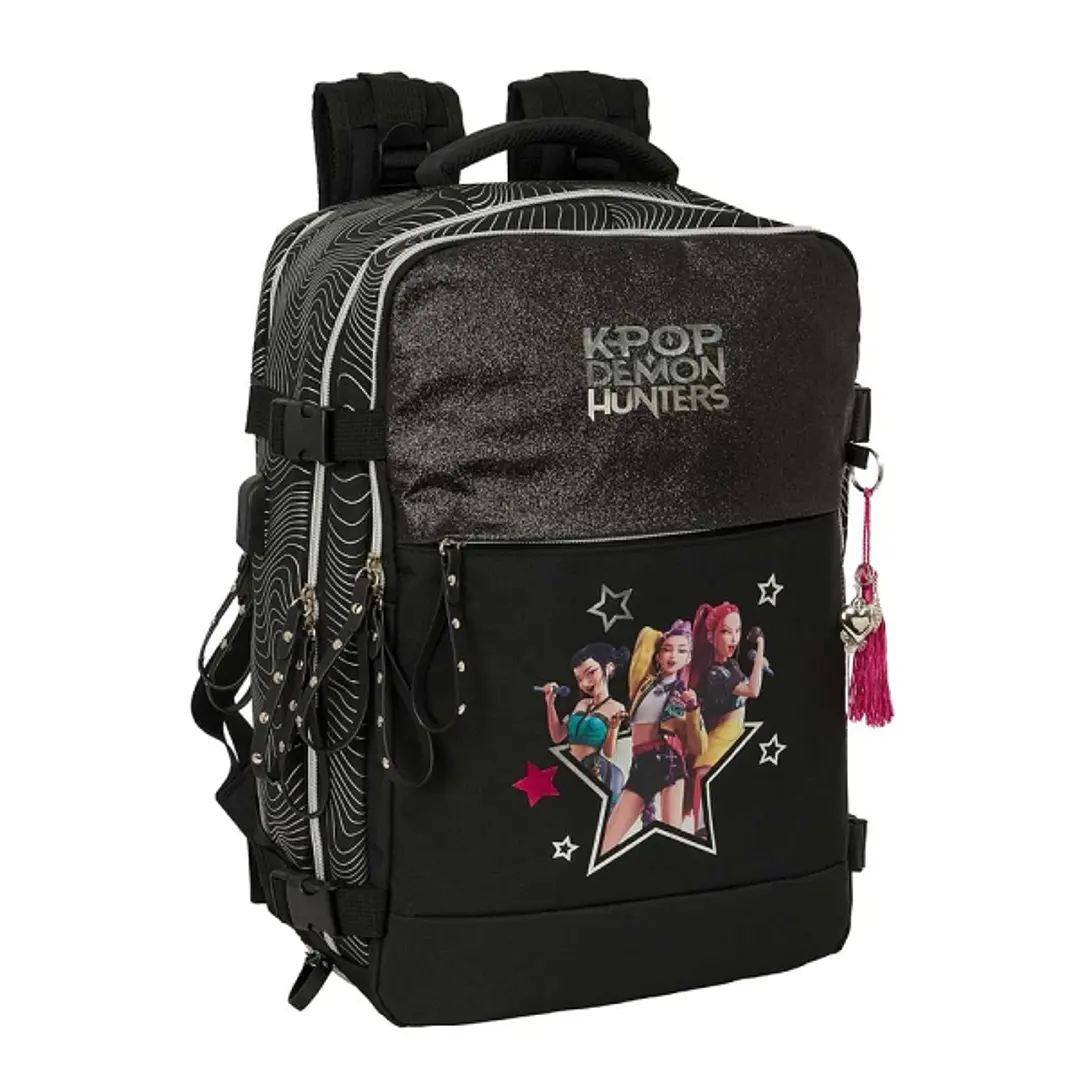Safta K-Pop Demon Hunters Energy Mochila de Cabina - Bolsillo para Portatil hasta 15.6