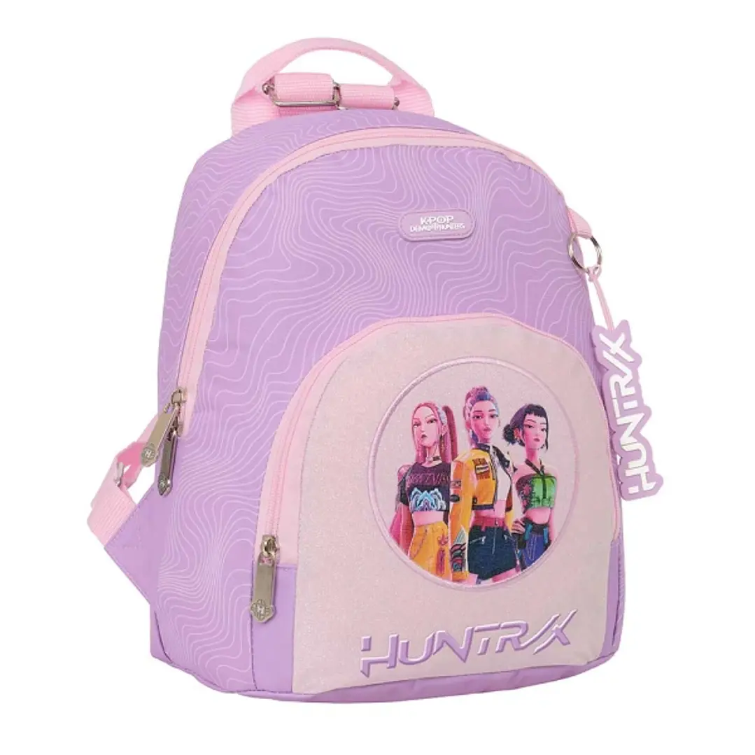 Safta K-Pop Demon Hunters Iconic Mini Mochila - Bolsillo Frontal y Trasero - Cremallera - Hombreras Ajustables - Asa Superior - Compacta y Ligera - 25 1