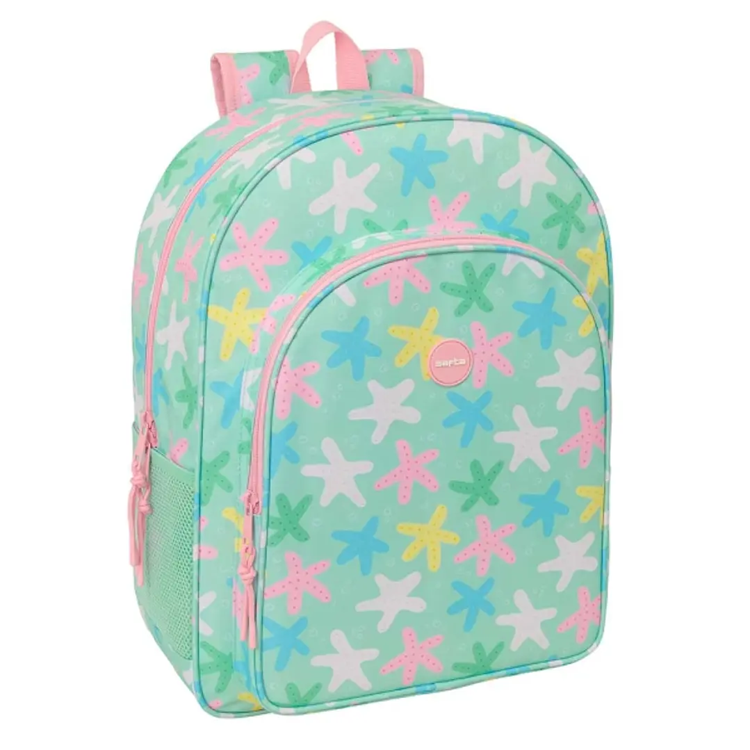 Safta Estrellas Mochila - Adaptable a Carro - Bolsillo Frontal - Portabotellas - Cremallera con Doble Tirador - Asa de Mano - Hombreras y Espalda Acol 1