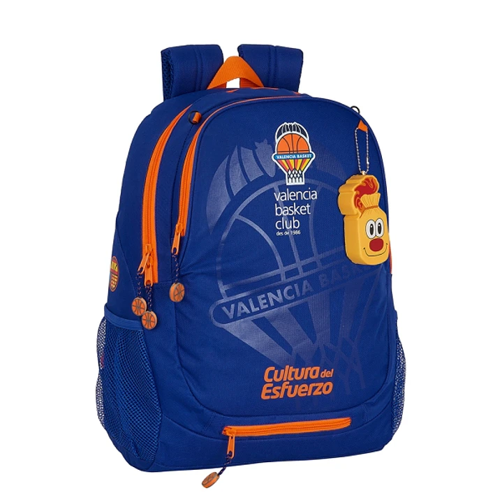 Safta Valencia Basket Mochila Adaptable a Carro - Adaptable a Carro - Bolsillos Laterales - Dos Compartimentos - Hombreras Acolchadas - Asa Superior - 1