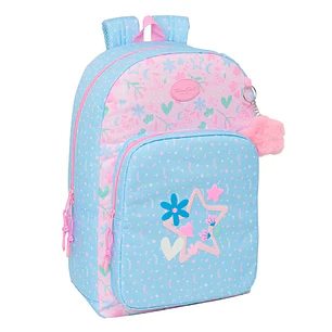Safta Blackfit8 Smile Mochila Adaptable a Carro - Cremallera Doble - Bolsillo Frontal - Hombreras Acolchadas - Asa Superior - 19.3L - 300x140x460mm - 