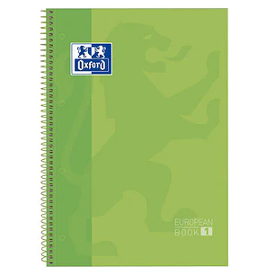Oxford School Classic Europeanbook 1 A4+ Tapa Extradura - 80 Hojas - Color Verde Manzana