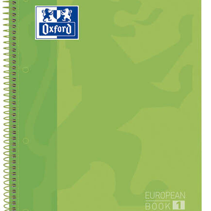 Oxford School Classic Europeanbook 1 A4+ Tapa Extradura - 80 Hojas - Color Verde Manzana 1