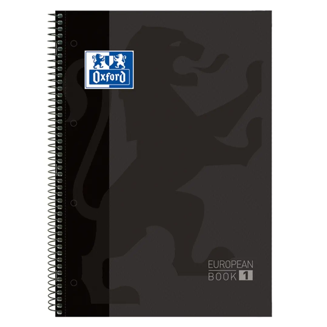 Oxford School Classic A4+ Europeanbook - Tapa Extradura - 80 Hojas - Color Negro 1