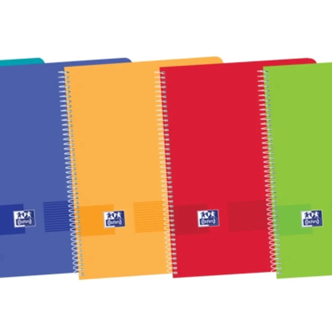 Oxford Live & Go Europeanbook A4+ - Tapa de Plastico - 1 Linea 2 Margenes - 80 Hojas - Colores Surtidos 1