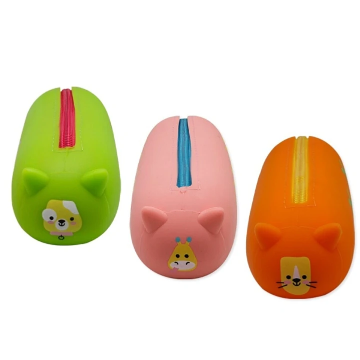 Bismark Animals Portatodo de Silicona Squeezy - 1 Compartimento - 3 Diseños Diferentes 1