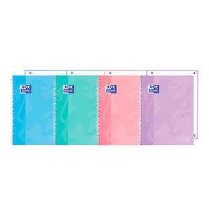 Oxford School Touch Europeanbook 1 Cuaderno A4+ 80 Hojas Microperforadas 1 Linea - Tapa Extradura - Colores Surtidos