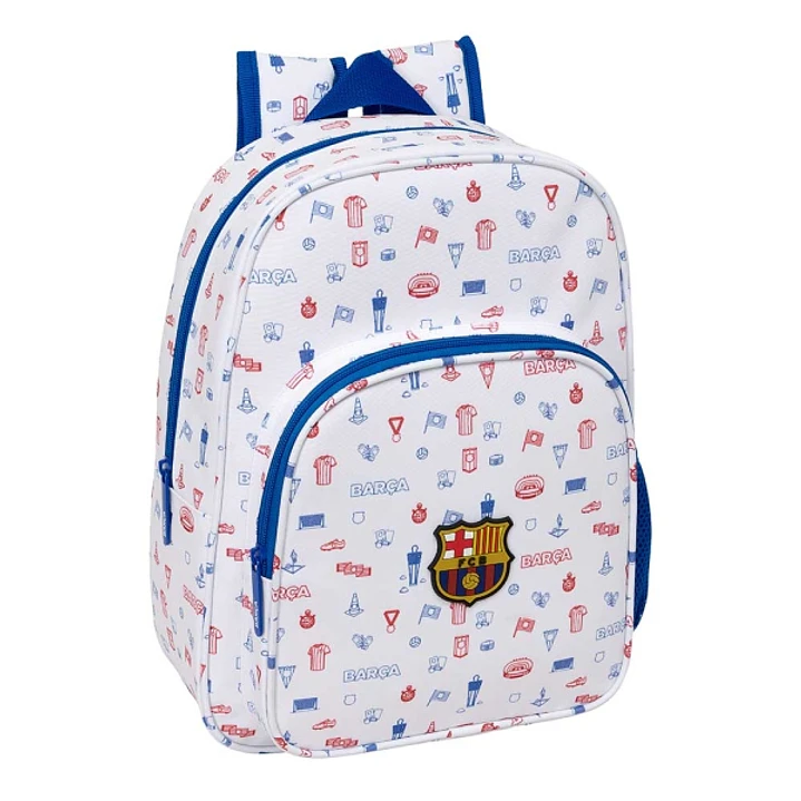 Safta F.C.Barcelona Preescolar Mochila Infantil - Portabotellas - Bolsillo Frontal - Adaptable a Carro - Hombreras Acolchadas - 26x34x11cm - Color Bla 1
