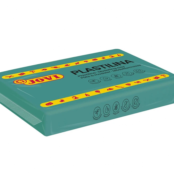 Jovi Caja de 15 Pastillas de Plastilina 350gr - Pasta Vegetal - No Se Seca - sin Gluten - Inocua - Facil de Moldear - Ideal para Figuras en Volumen -  1