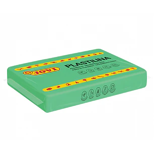 Jovi Caja de 15 Pastillas de Plastilina 350gr - 100% Vegetal - Muy Moldeable - No Se Seca - sin Gluten - Inocua y No Toxica - Color Verde