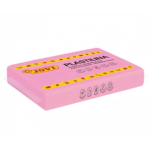 Jovi Caja de 15 Pastillas de Plastilina 350gr - Pasta Vegetal - No Endurece - sin Gluten - Inocua - Facil de Moldear - Ideal para Volumen - Color Rosa