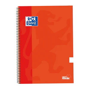 Oxford School Classic Cuaderno Espiral Tapa Extradura Write&Erase - Pauta 3.5mm con Margen - 80 Hojas - Color Naranja