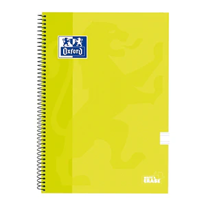 Oxford School Classic Cuaderno Espiral Tapa Extradura Write&Erase - Folio Pauta 3.5mm - 80 Hojas - Color Lima