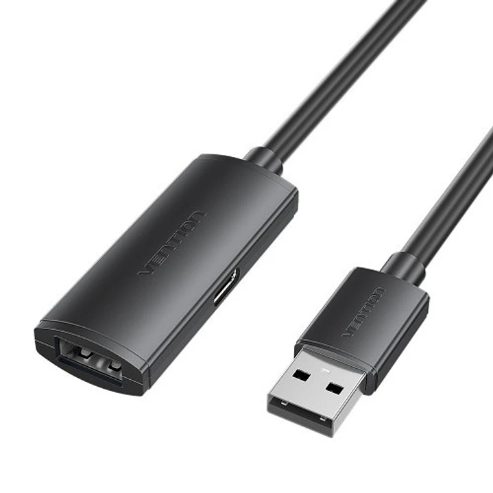 Vention Cable Extension USB 2.0 - Longitud 30m - USB-A Macho - USB-A Hembra - Velocidad hasta 480Mbps - Color Negro 1
